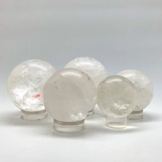 Clear Quartz Rainbow Spheres