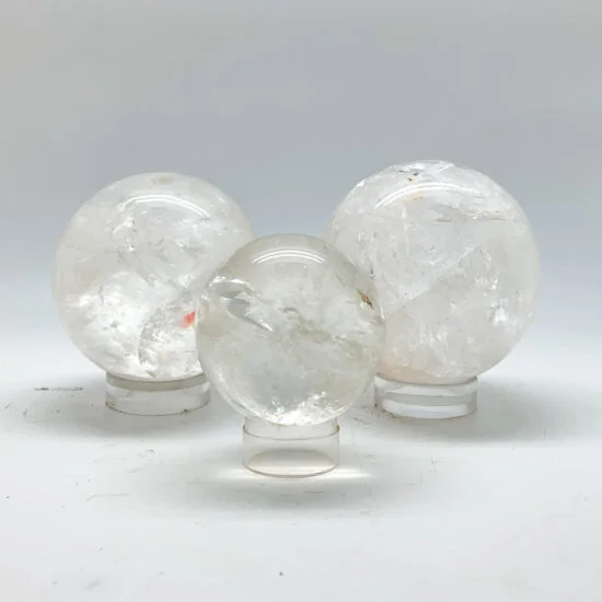 Clear Quartz Rainbow Spheres