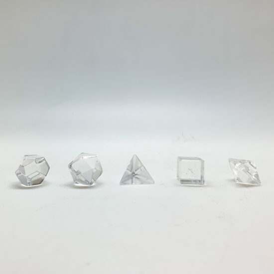 Clear Quartz Geometry Shapes - Mini