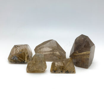 Rutilated Quartz Polished Shapes
