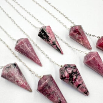 Rhodonite Pendulums
