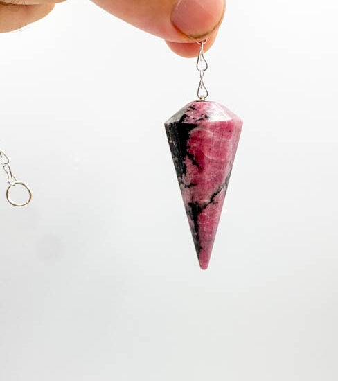 Rhodonite Pendulums
