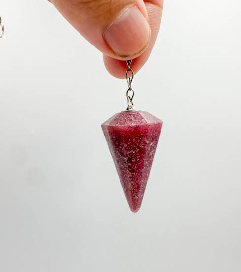 Rhodonite Pendulums