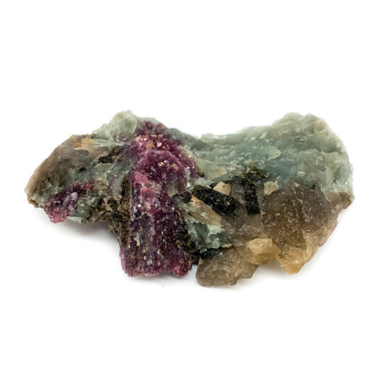 Natural Citrine with Lepidolite and Tourmaline Rough