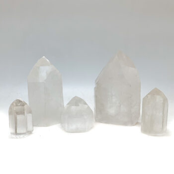 Clear Quartz Semi-polished Points