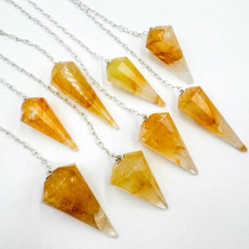 Hematoid Quartz "Golden Healer" Pendulums