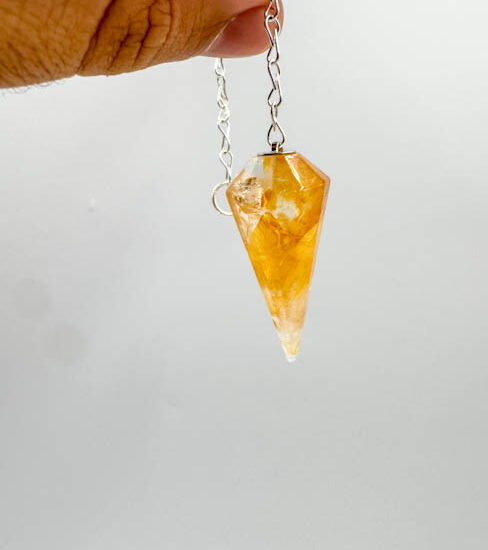 Hematoid Quartz "Golden Healer" Pendulums