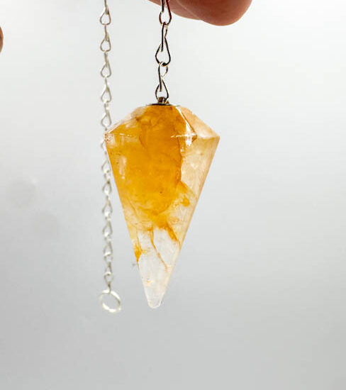 Hematoid Quartz "Golden Healer" Pendulums