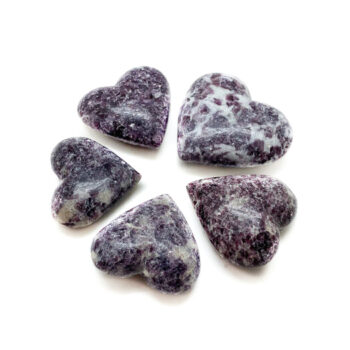 Lepidolite Hearts