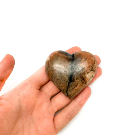 Black Tourmaline with Feldspar Hearts