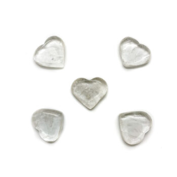 Clear Quartz Hearts - Mini