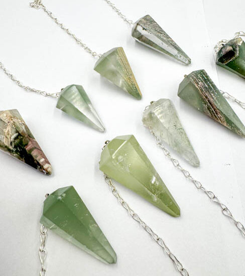 Chlorite Quartz Pendulums