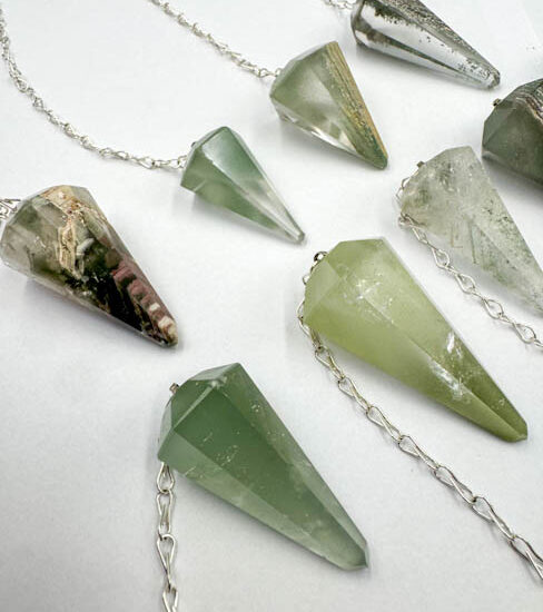 Chlorite Quartz Pendulums