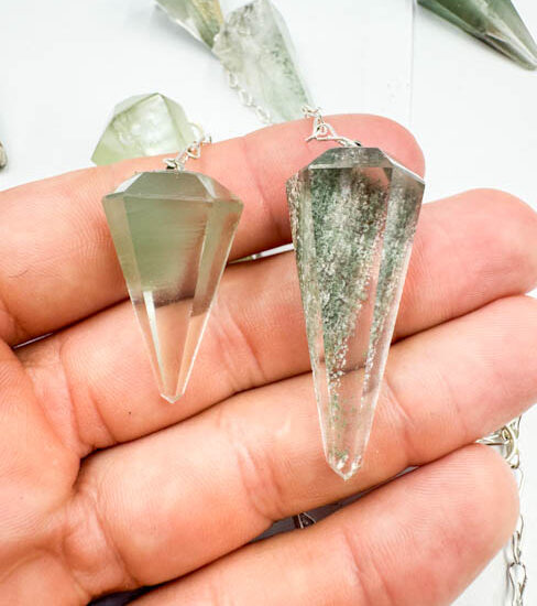 Chlorite Quartz Pendulums