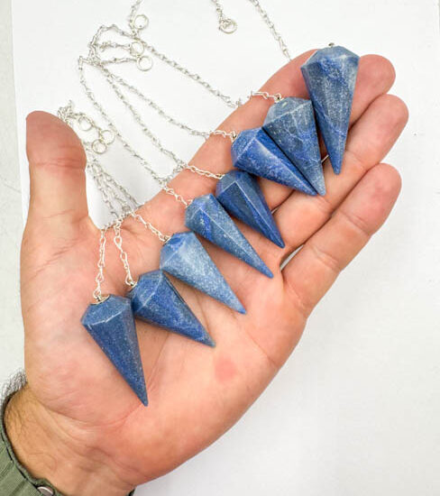 Blue Quartz Pendulums