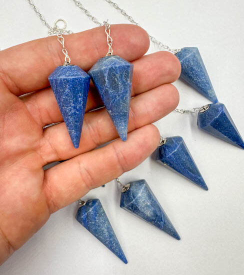Blue Quartz Pendulums