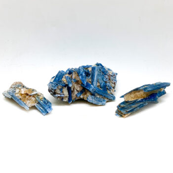 Blue Kyanite with Hematoid Quartz "Golden Healer" Clusters