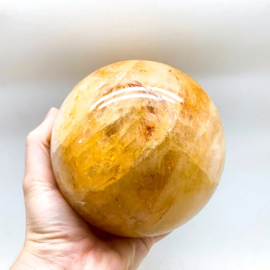 Hematoid Quartz "Golden Healer" Spheres