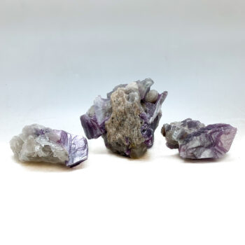 Bicolor Lepidolite Rough Stars
