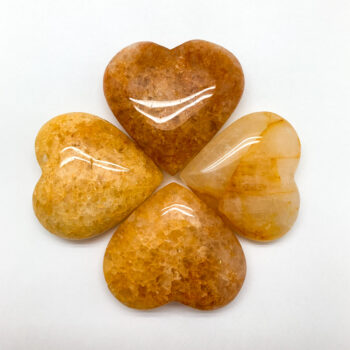 Hematoid Quartz “Golden Healer” Hearts