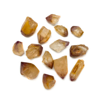 Golden Amethyst Rough Points (200g Bag)