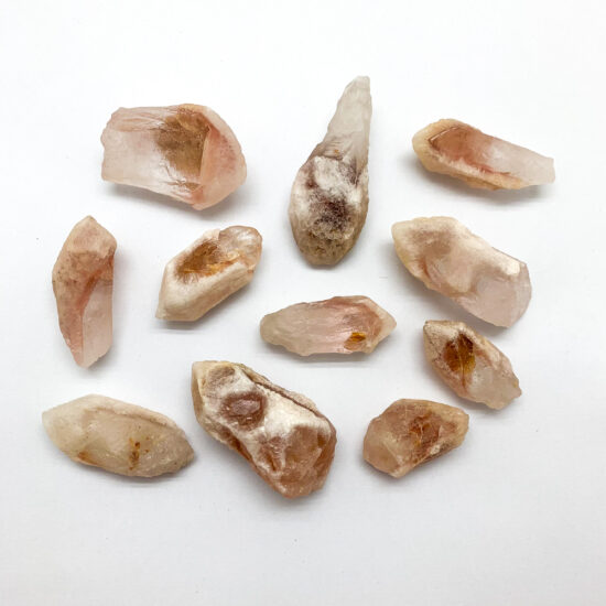 Pink Dreamsicle Lemurian Rough Points - Small