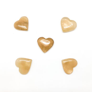 Natural Citrine Hearts - Mini