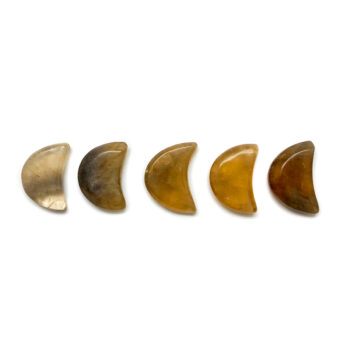 Natural Citrine Moons - Mini