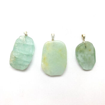 Aquamarine Slab Pendants