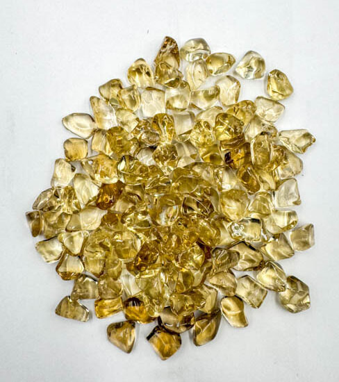 Natural Citrine Tumbled  High Grade (200g Bag)