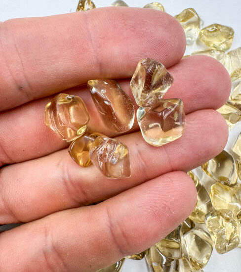 Natural Citrine Tumbled  High Grade (200g Bag)