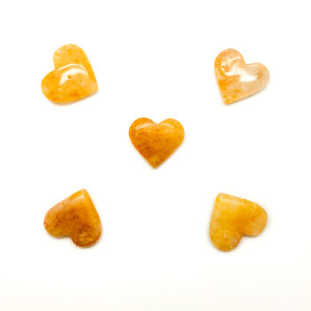 Hematoid "Golden Healer" Quartz Hearts - Mini