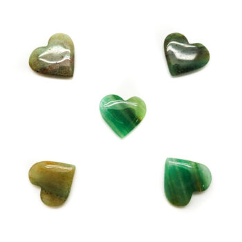 Rainbow Aventurine Hearts - Mini