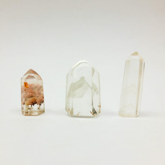 Clear Quartz with Inclusions Polished Points - Small