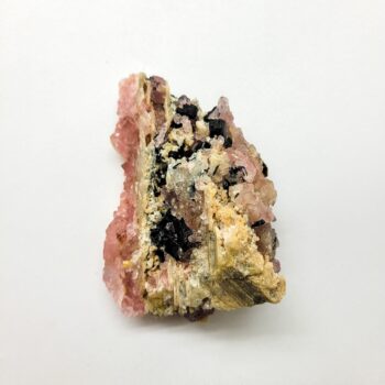 Rose Quartz Cluster w/ Black Tourmaline - Medium