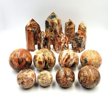 Orange Calcite with Apatite #1 - Bulk Sale