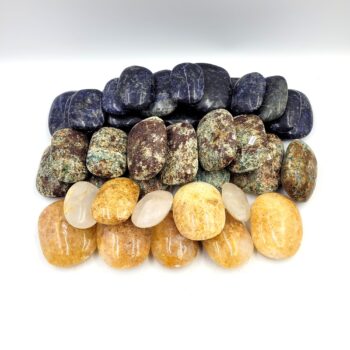 Amazonite, Hematoid & Sodalite Palmstones - Bulk Sale