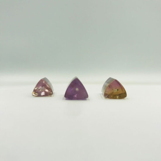 Ametrine Faceted Beads (Three Sided)