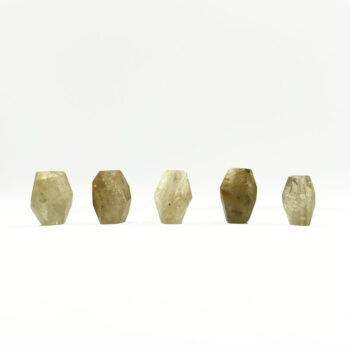 Golden Rutile Faceted Beads (Diamond Cut)