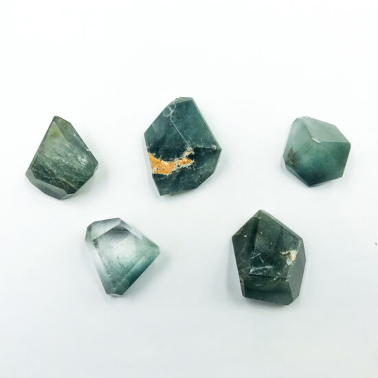 Blue Amphibole Polished Free Forms - High Grade