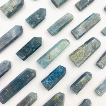 Blue Kyanite w/ Garnet Polished Points