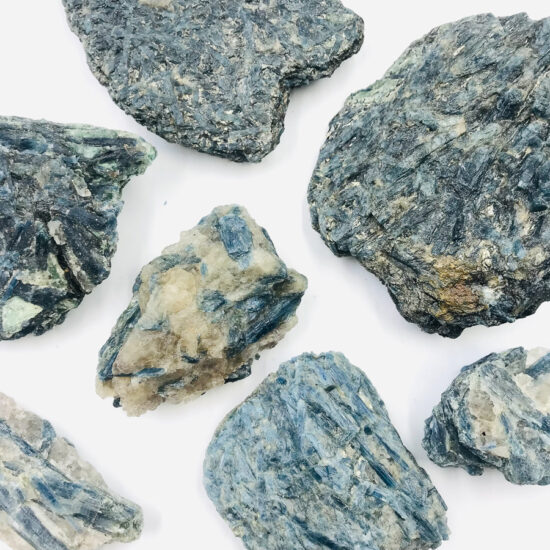 Blue Kyanite w/ Garnet and Fuschiste