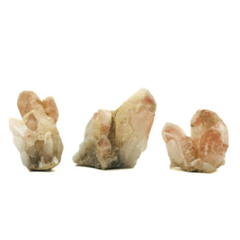 Pink Dreamsicle Lemurian Clusters