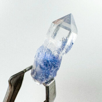 Dumortierite in Rough Quartz Points- Mini (20g Bag)