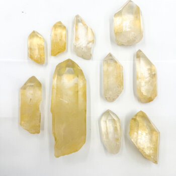 Golden Quartz Rough Points - Medium