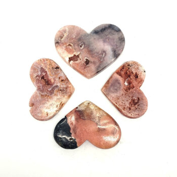 Pink Amethyst Hearts