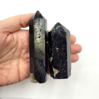Black Tourmaline Polished Points