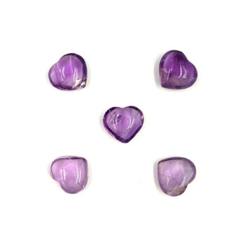 Amethyst Hearts High Grade - Mini