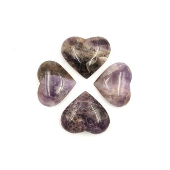 Cacoxenite “Super Seven” Hearts