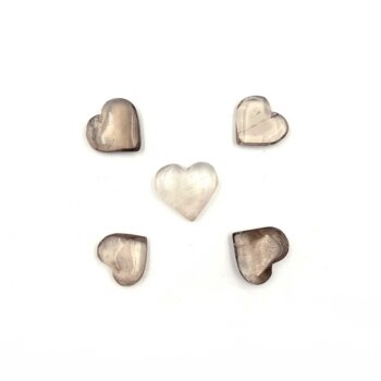 Smoky Quartz Hearts - Mini